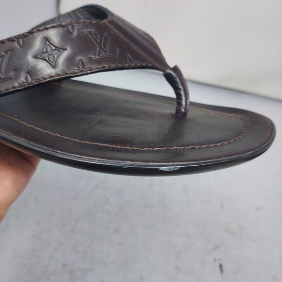 Louis Vuitton Brown LV Monogram MENS Sandal - Picture 11 of 13